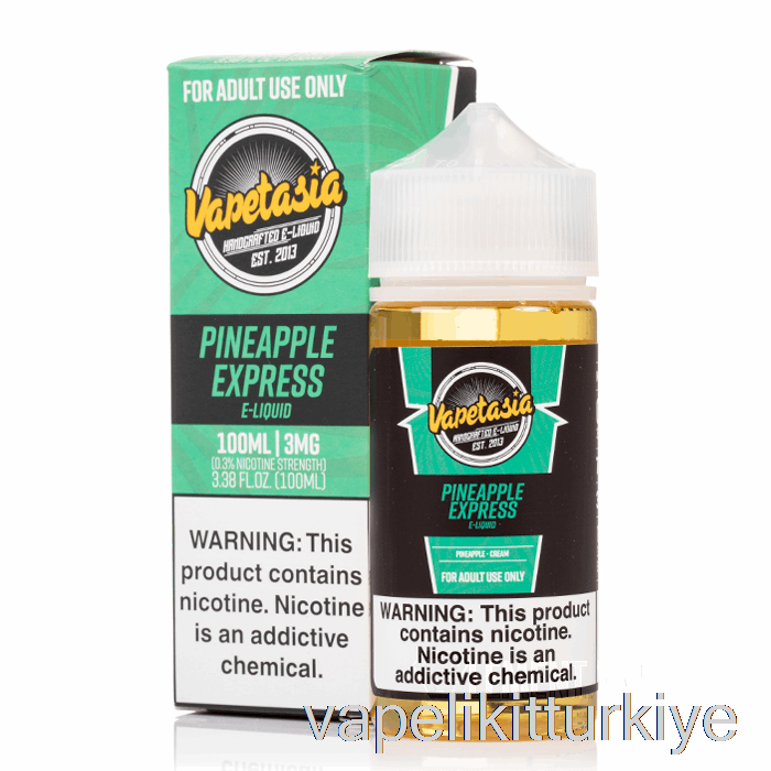 Vape Türkiye Ananas Ekspres - Vapetasia - 100ml 3mg